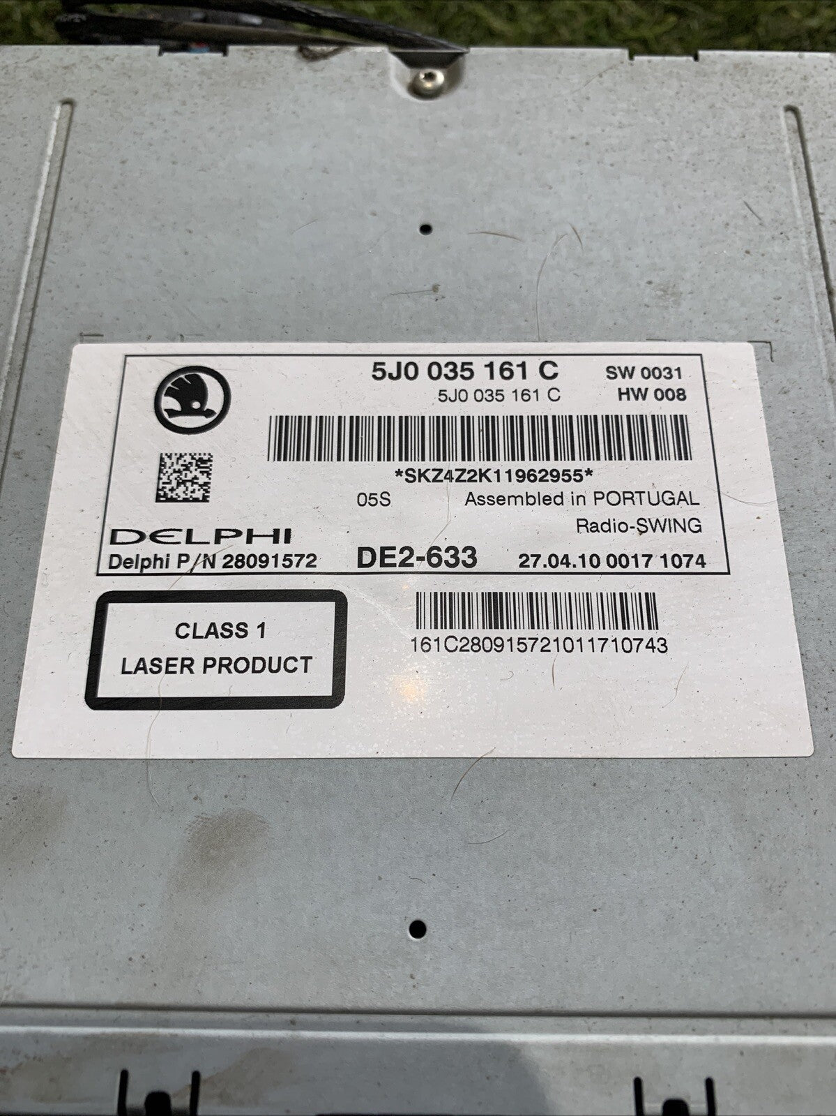 Autoradio Skoda Fabia 2011 5J0035161C