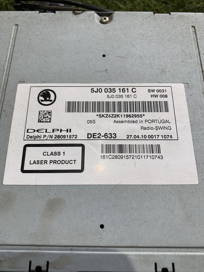 Autoradio Skoda Fabia 2011 5J0035161C