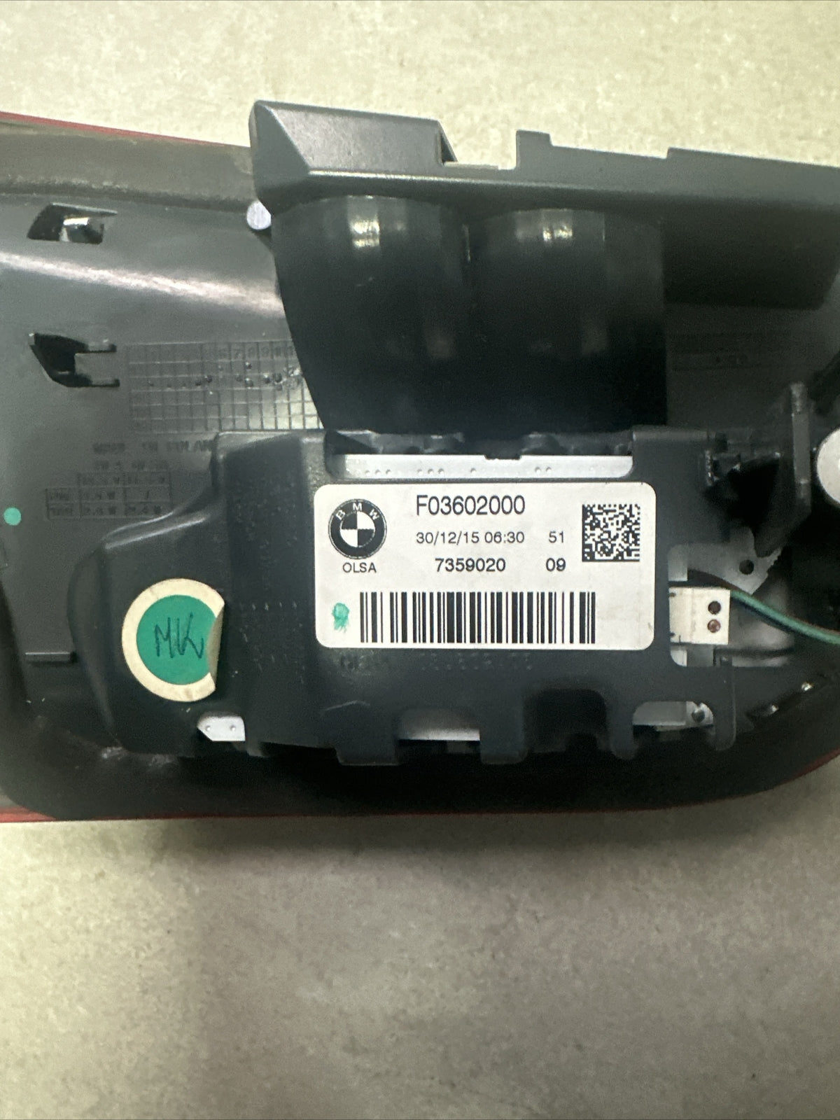 F03602000 7359020 fanale posteriore Interno destro per BMW 1 F20 F21 2015-2019 