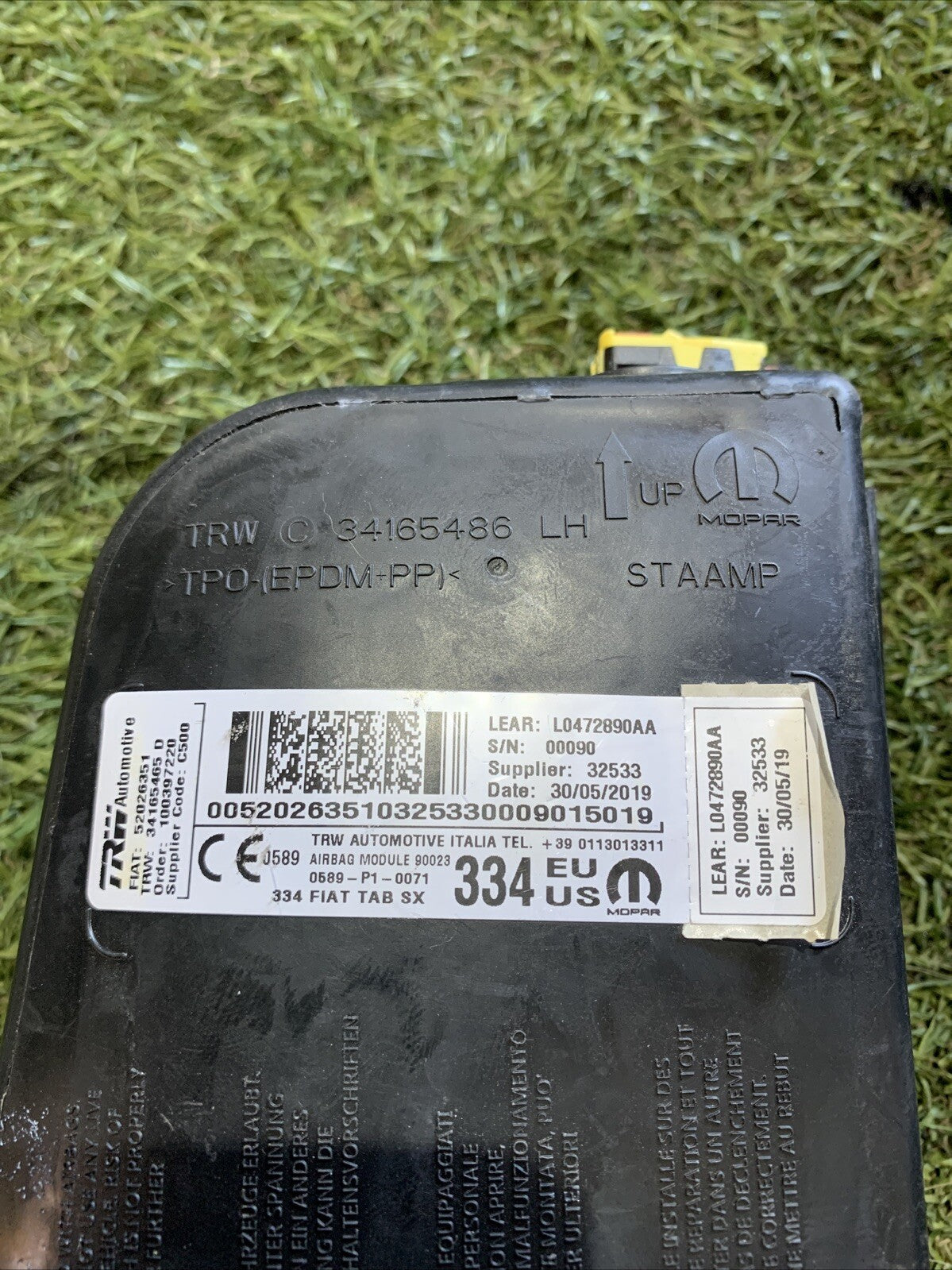 AIRBAG SEDILE SINISTRO PER FIAT 500 X 2017 52026351