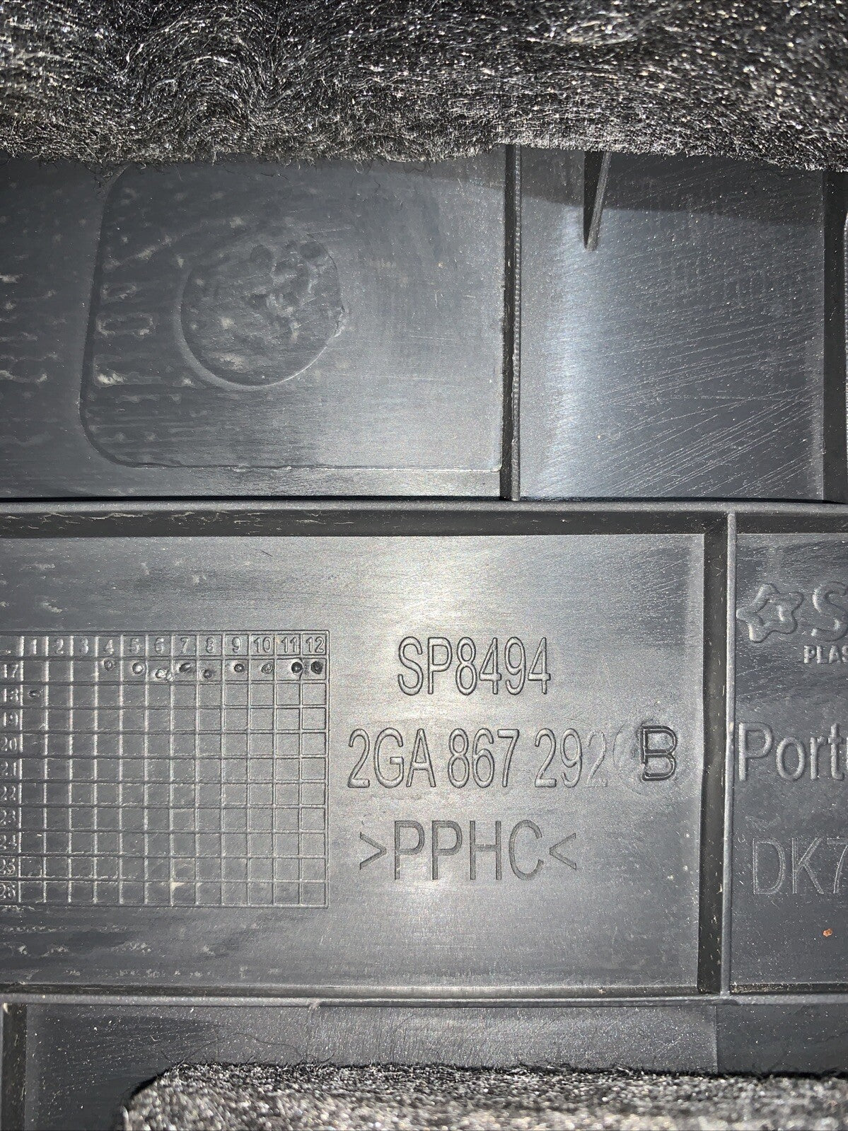 2GA867292B Plastica Rivestimento Montante Piantone Centrale Dx Volkswagen T-Roc