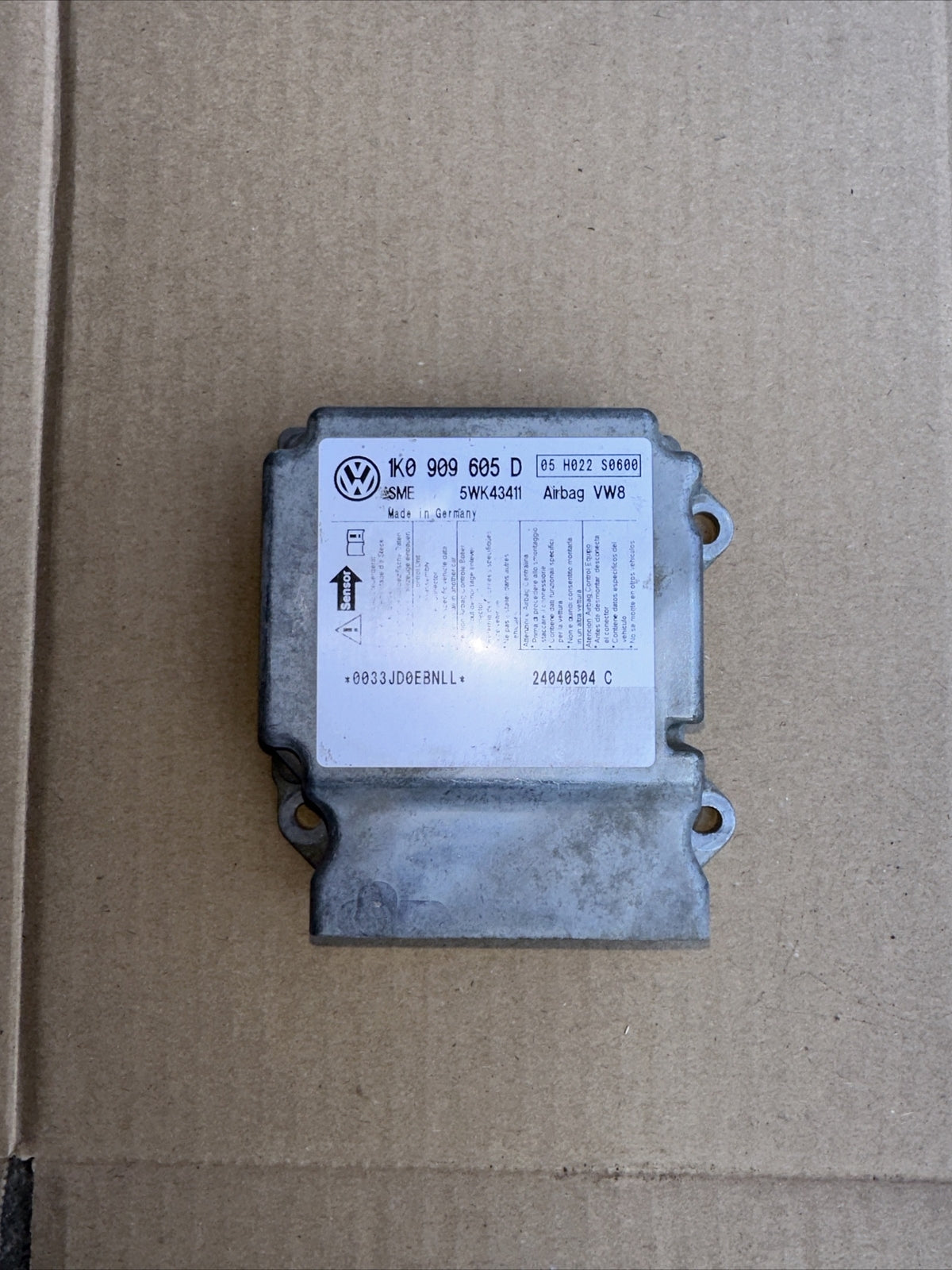 Centralina airbag Vw Golf 5 codice 1k0909605D originale