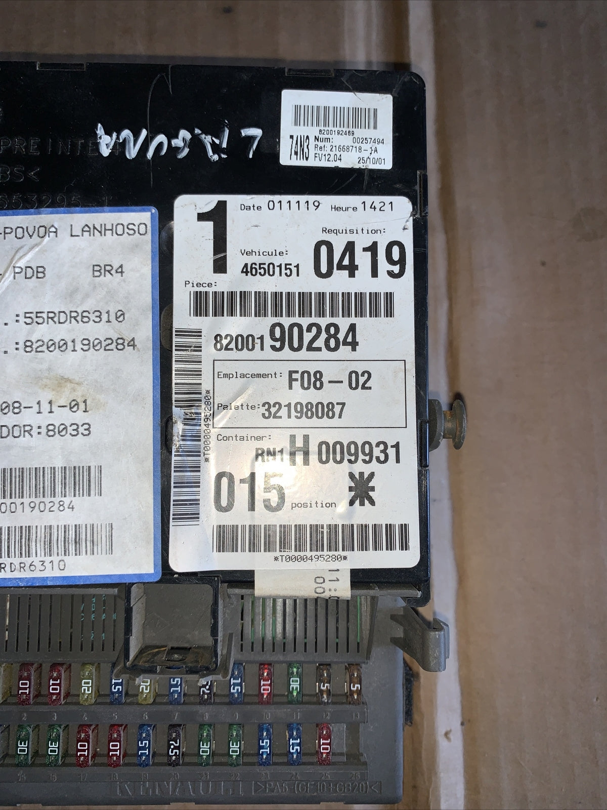 centralina body computer renault laguna 8200190284