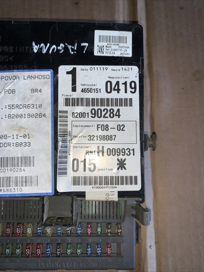 centralina body computer renault laguna 8200190284