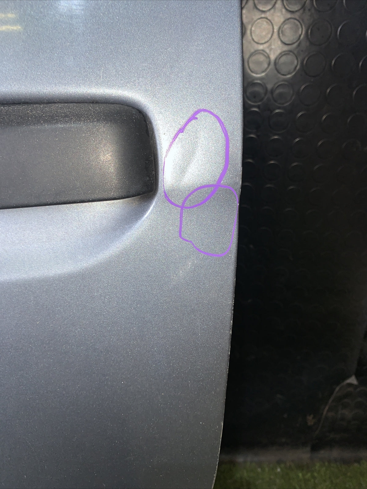 Porta / Sportello posteriore sinistro grigio scuro Fiat Idea