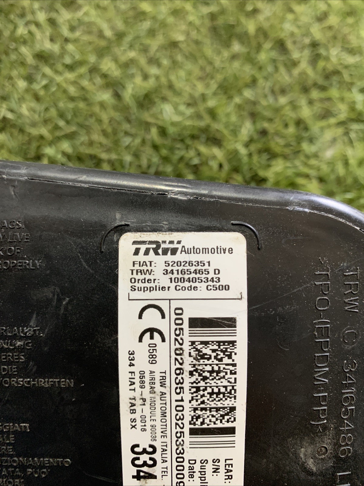 AIRBAG SEDILE SINISTRO PER FIAT 500 X 2017 52026351 (2)