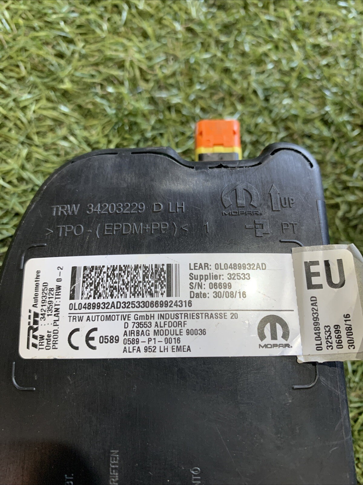 Airbag Sedile sinistro SX Alfa Romeo Giulia 2.2 JTD 2016 0L0489932AD