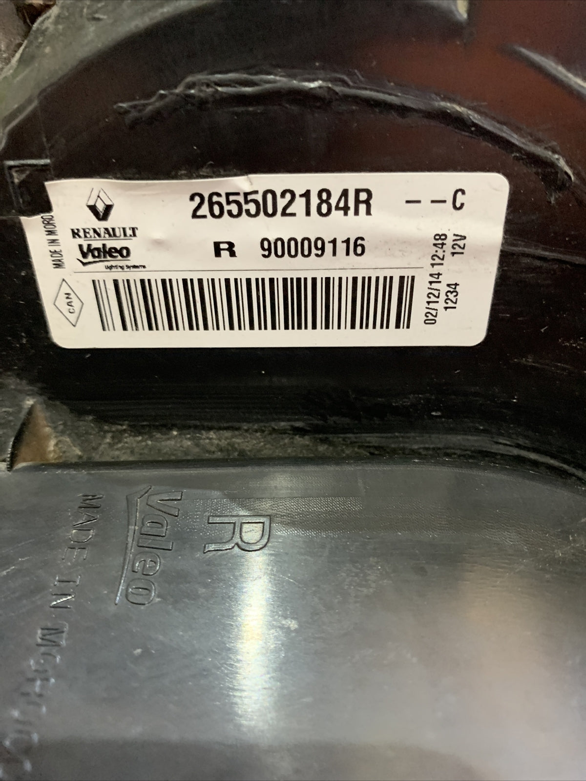 265502184R FANALE POSTERIORE DX DACIA LODGY Originale