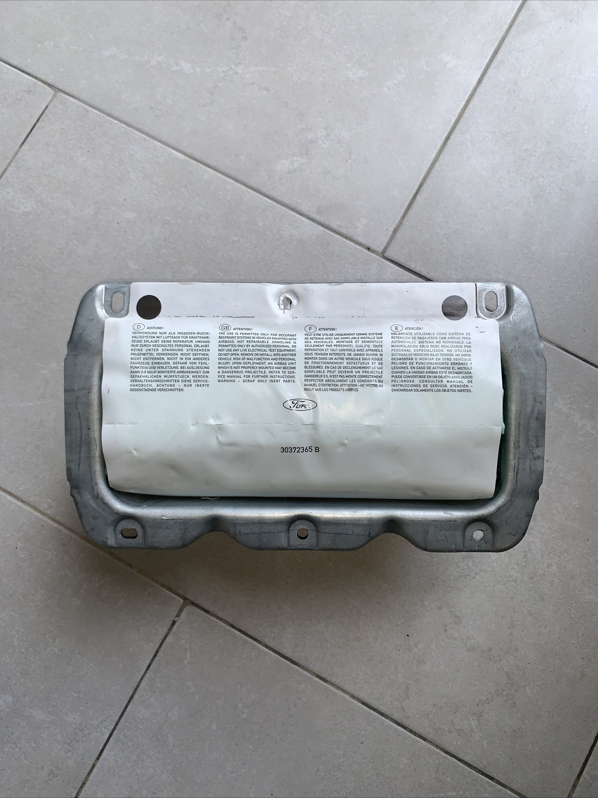 AIRBAG LATO PASSEGGERO FORD FIESTA V 2007 COD:6S6A-A044H30-AC