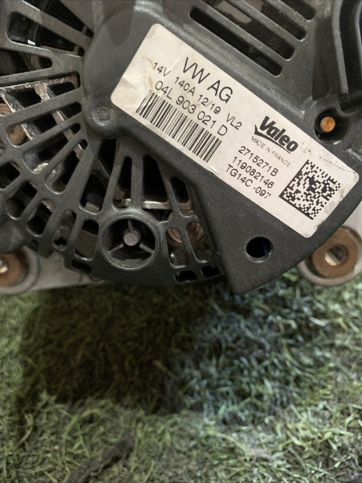 ALTERNATORE VOLKSWAGEN T-Roc Serie 04L903021D 2.0 150CV diesel (2)