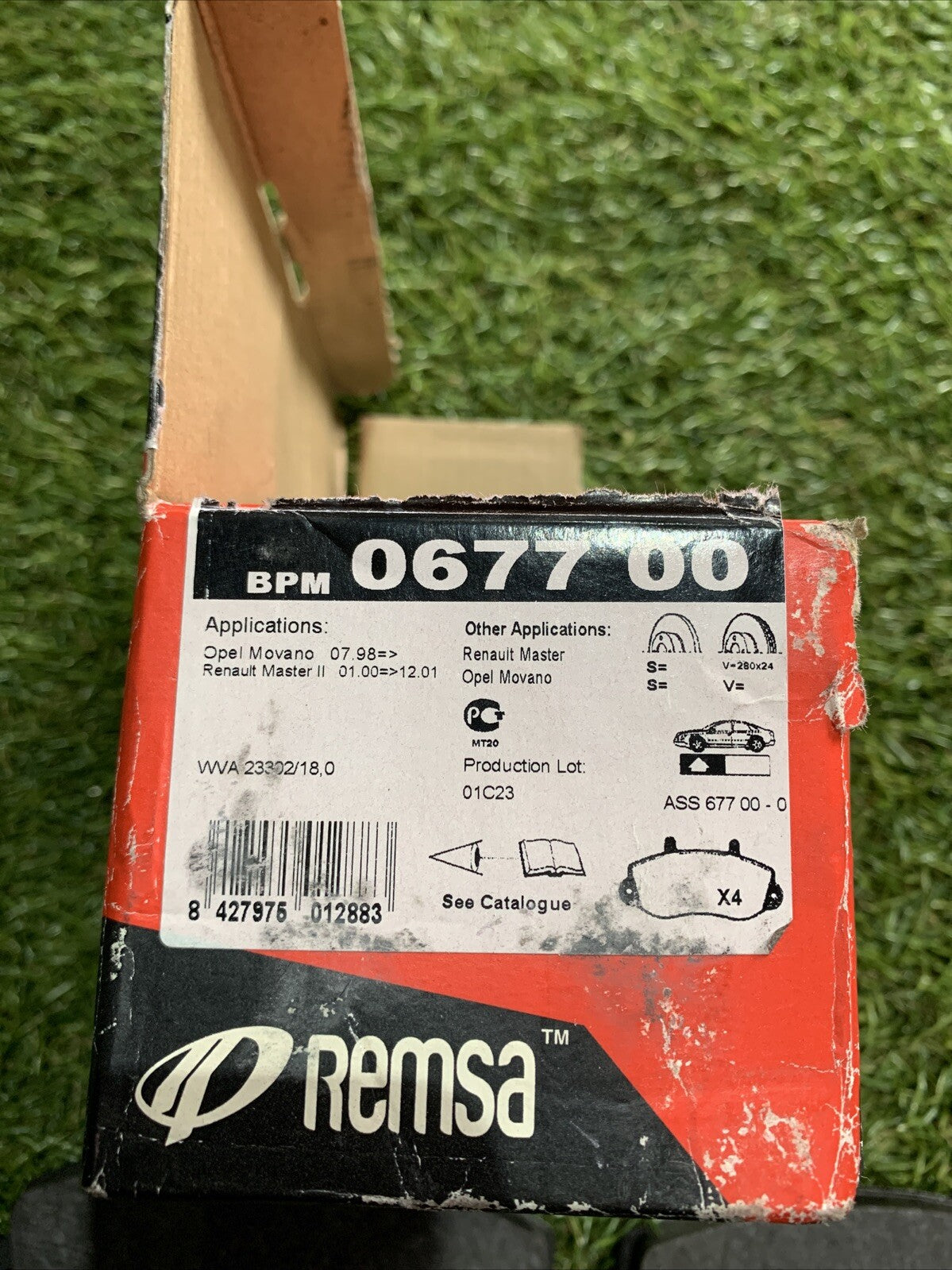 REMSA 0677.00 Pastiglie freno anteriori per Renault Movano,Opel Master