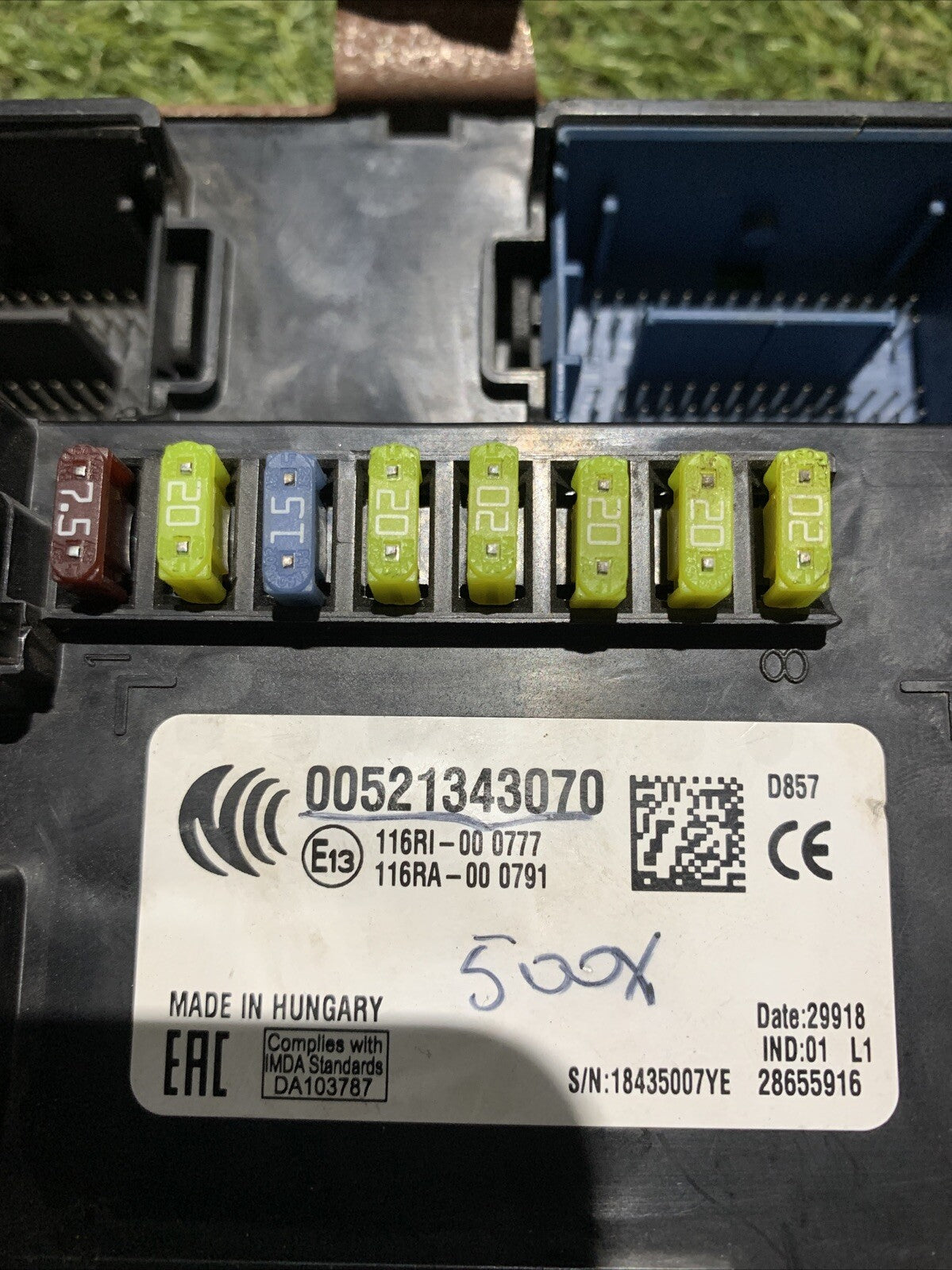 Centralina Body Computer Fiat 500X 00521343070 1.3 MJT