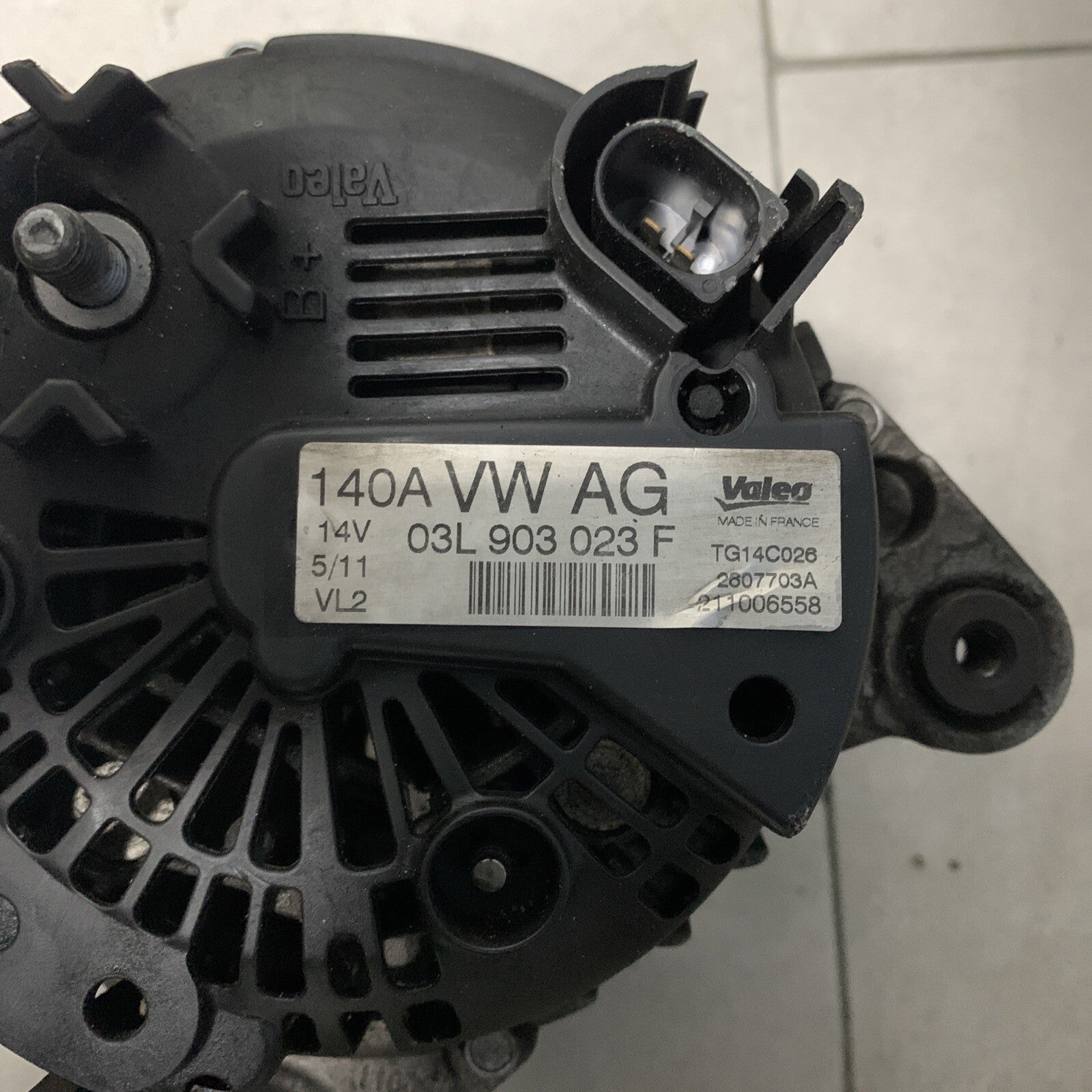 ALTERNATORE VOLKSWAGEN POLO 1.6 03L903023F DIESEL