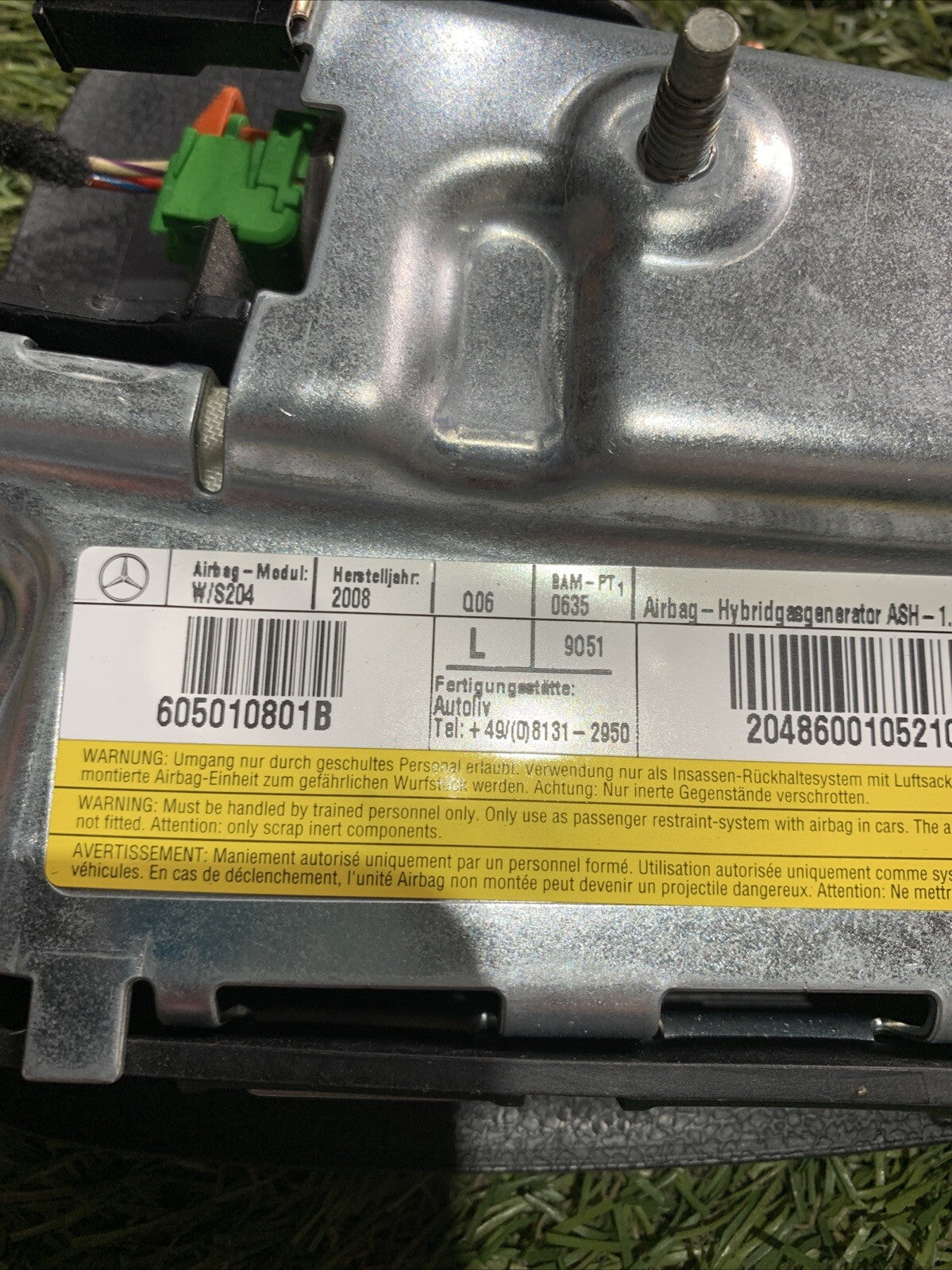 Airbag Sedile Sinistro Mercedes Classe C 220 Dal 2008 605010801B