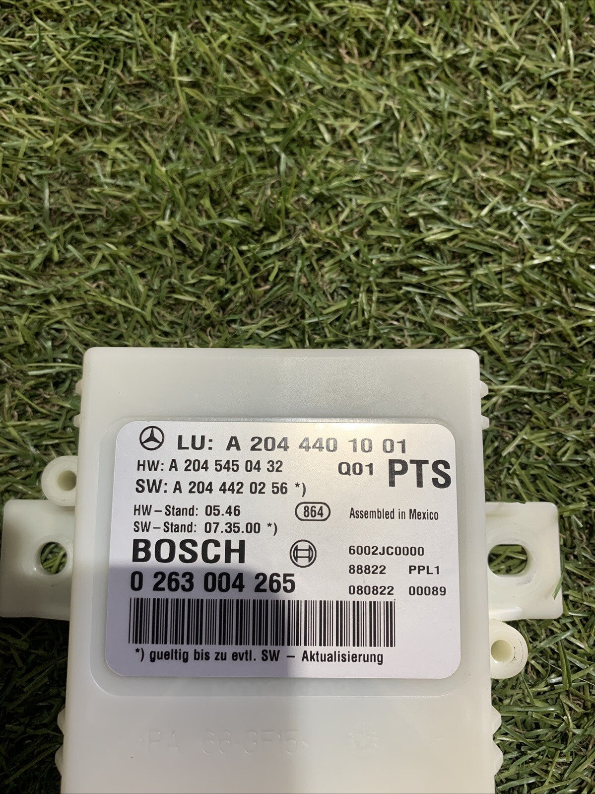 Centralina Sensori Di Parcheggio Mercedes Classe C 220 Dal 2008 A2044401001