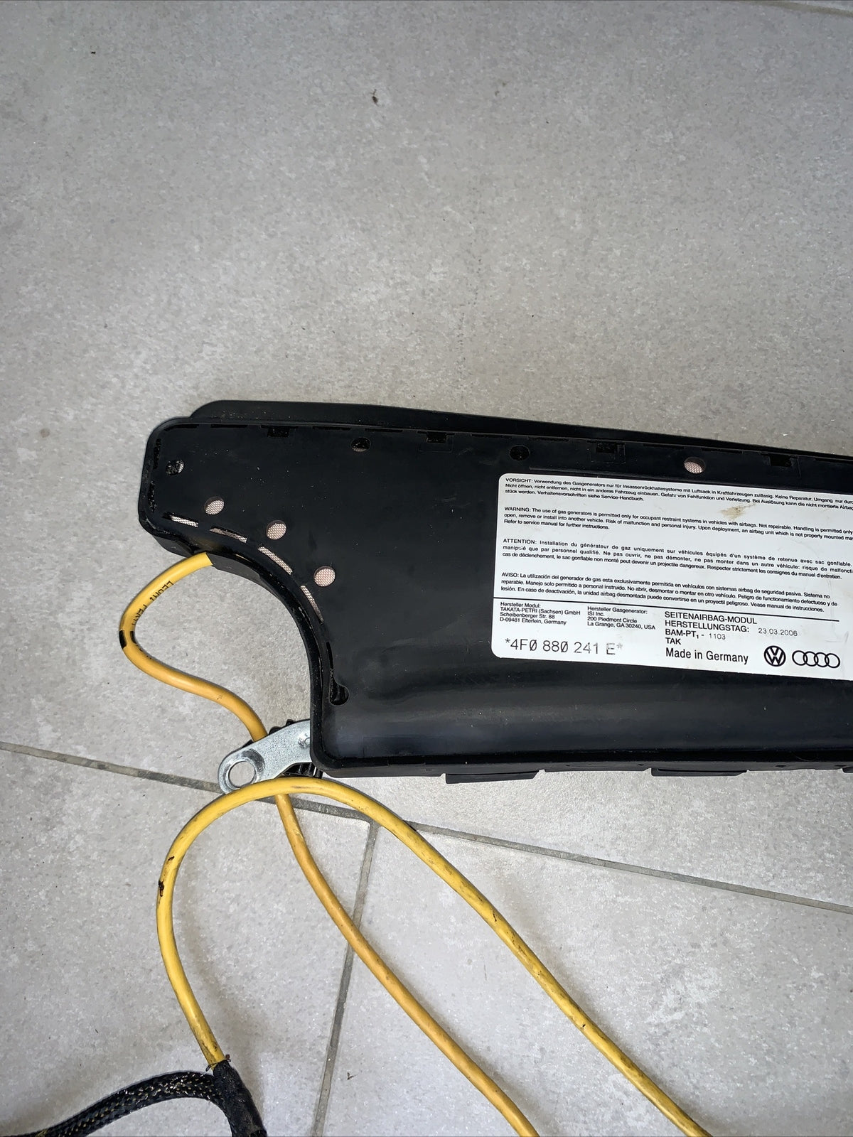 4f0880241e AIRBAG SEDILE SINISTRO LATO GUIDA AUDI A6 Avant Serie C6