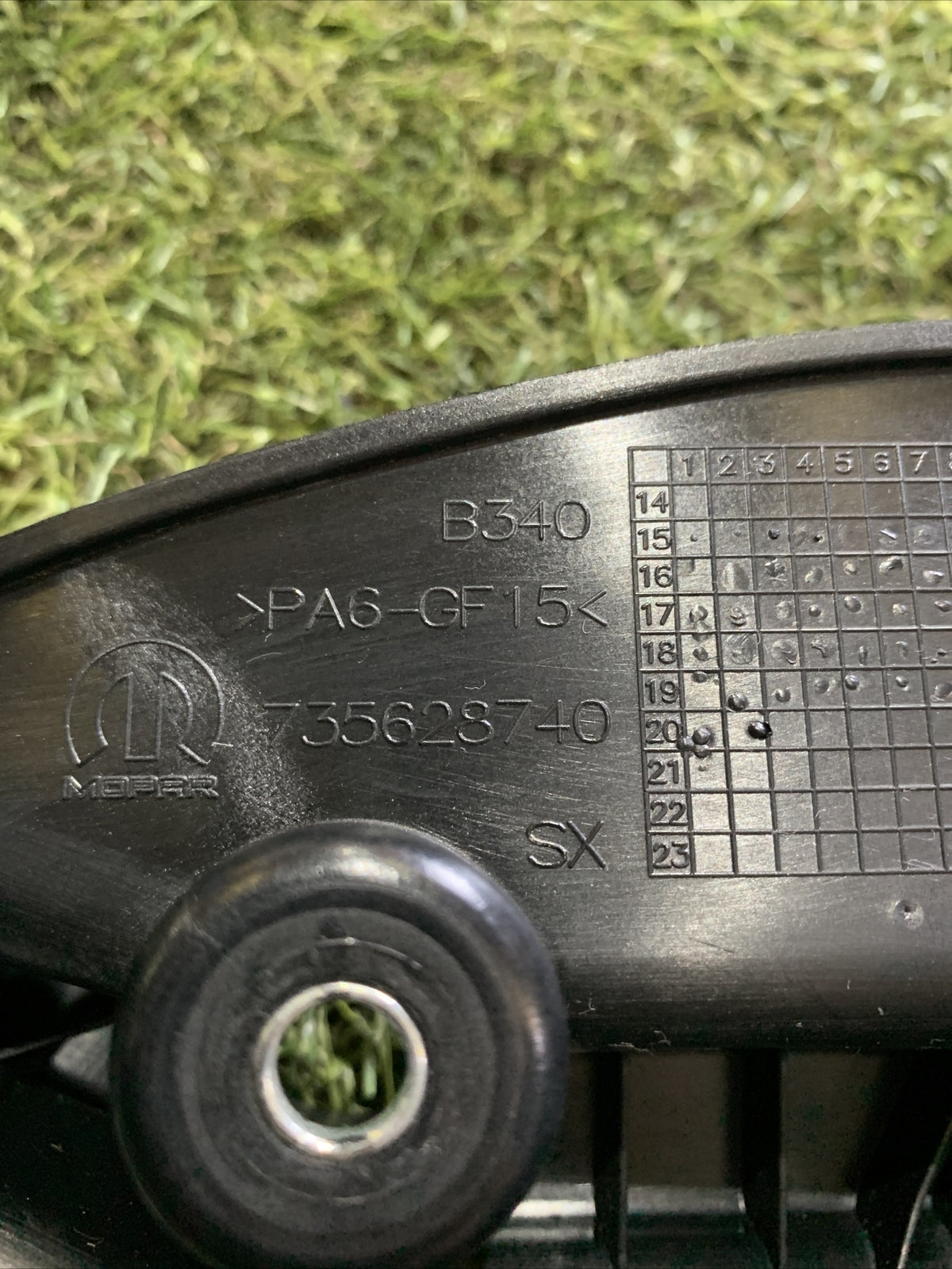 FIAT 500X SUPPORTO MENSOLA PACCHI SUPPORTO LATO SX 735628740