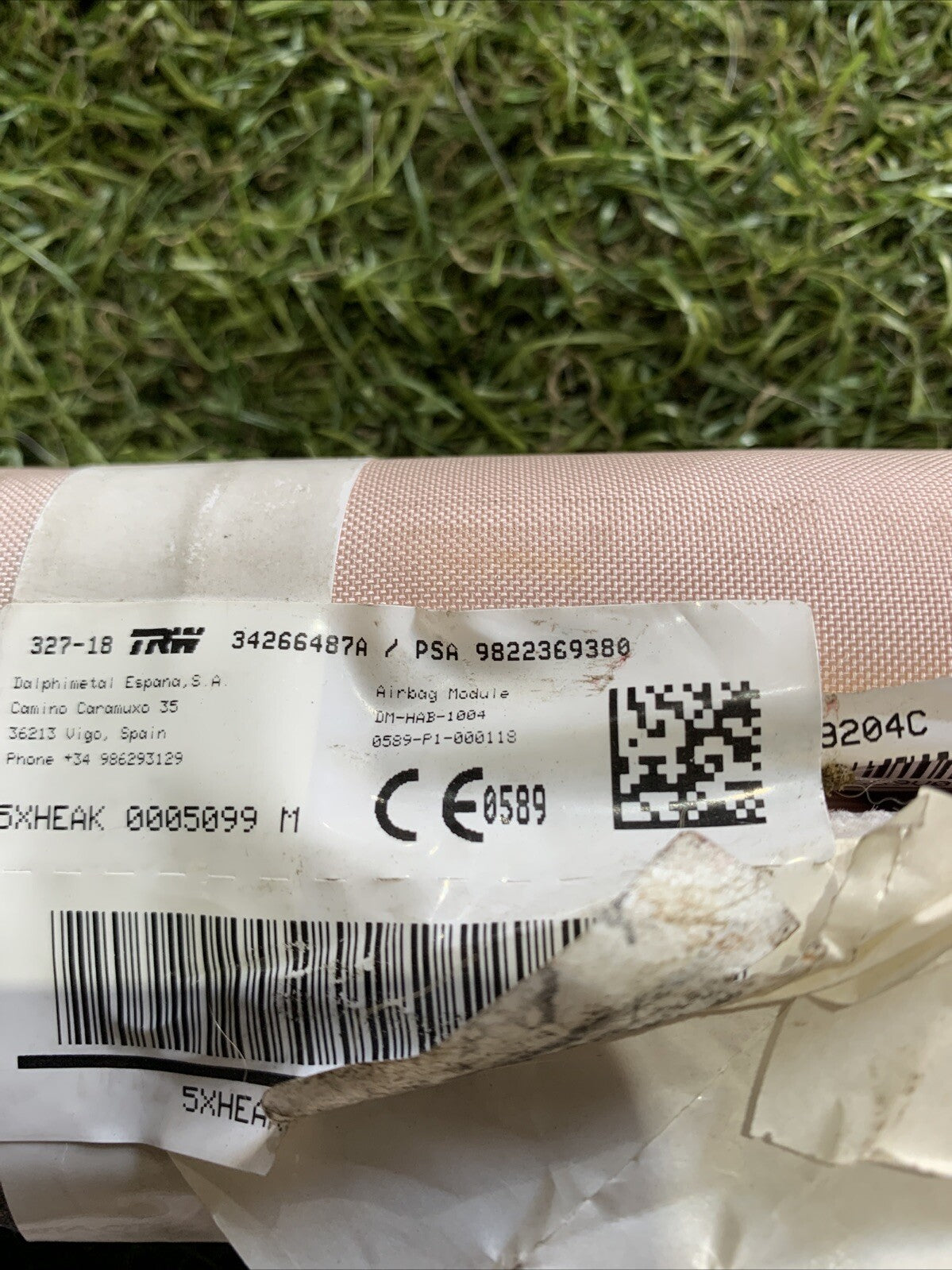 AIRBAG A TENDINA DESTRO DX PER CITROEN C5 Aircross 9822369380 (18>)