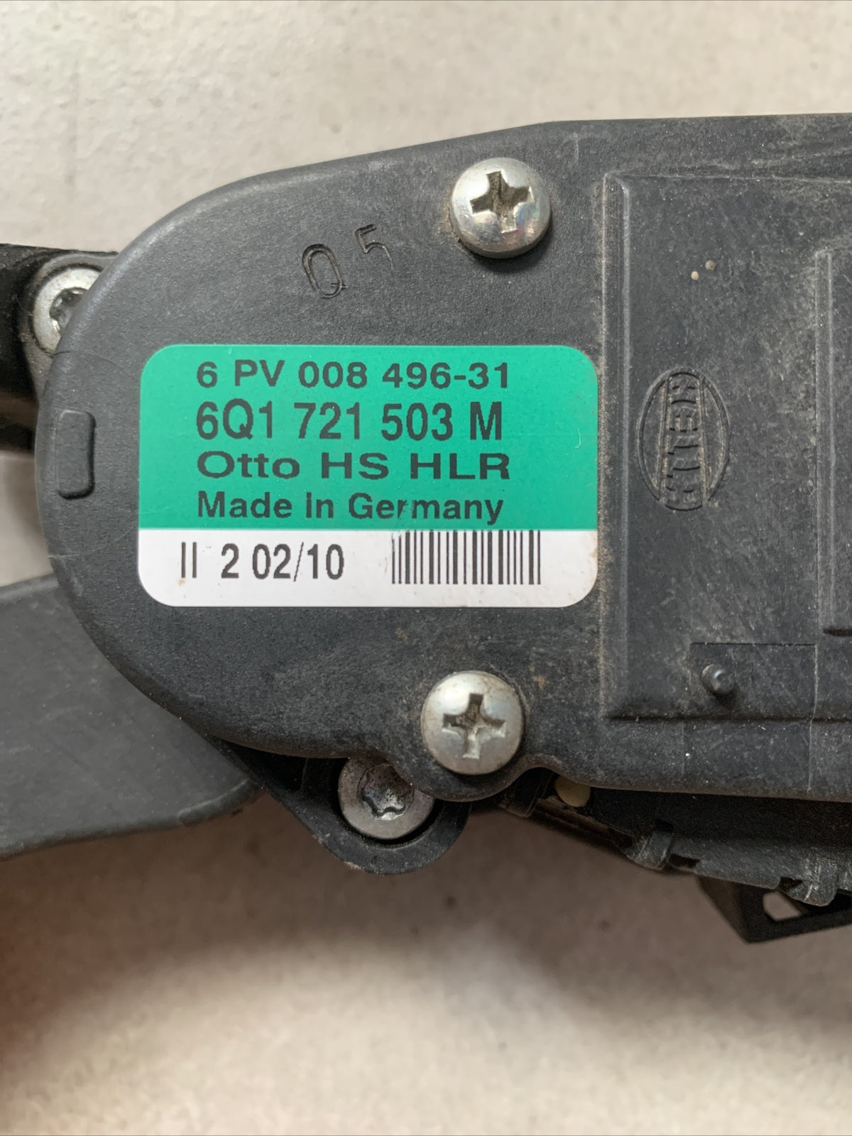 PEDALE ACCELERATORE VOLKSWAGEN Polo 5° Serie6Q1721503M