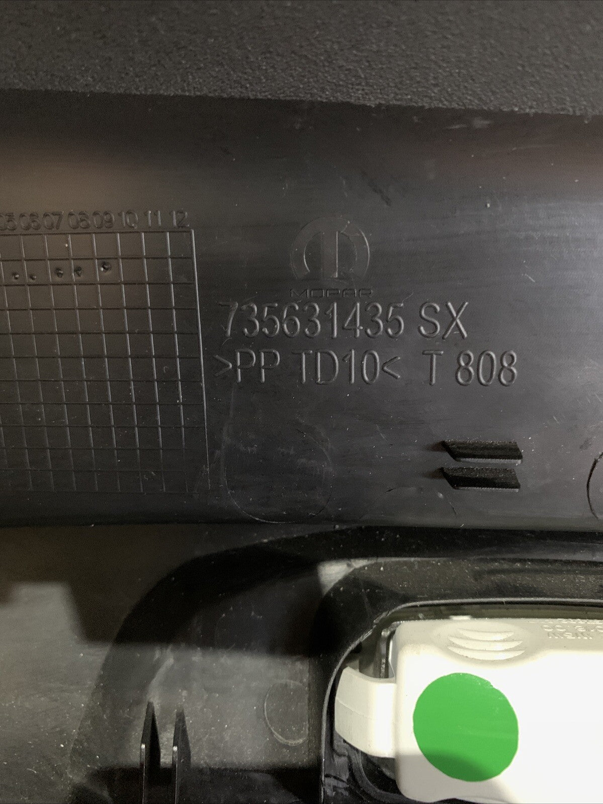 RIVESTIMENTO PANNELLO LATERALE SINISTRO BAGAGLIAIO/BAULE 735631435 FIAT TIPO