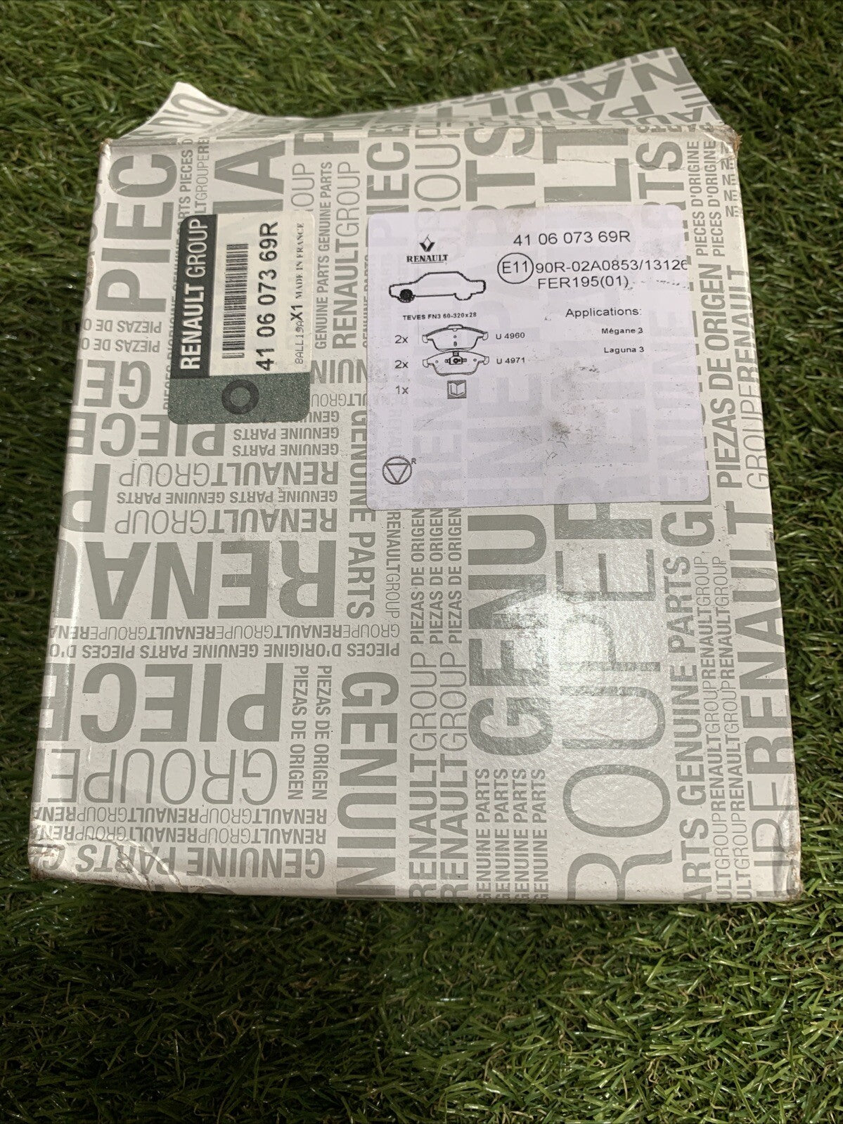 410607369R Pastiglie freno anteriori -ORIGINALE- RENAULT MEGANE III LAGUNA III
