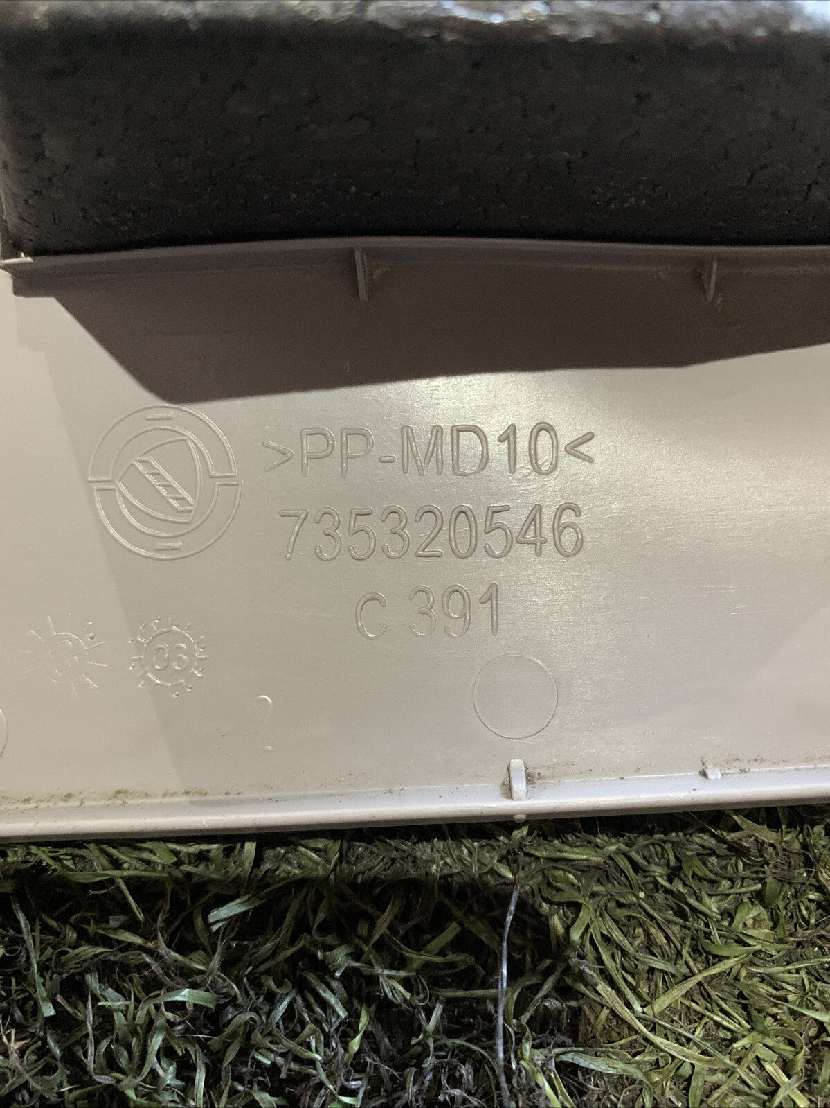 Fiat Panda 169 sportello scatola fusibili grigio chiaro