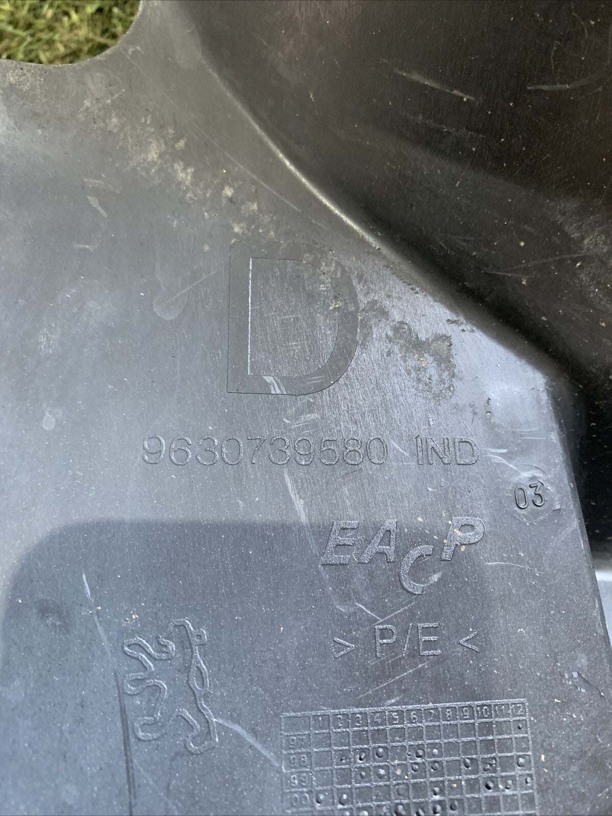 Parasassi Anteriore Destra Peugeot 206 9630739580