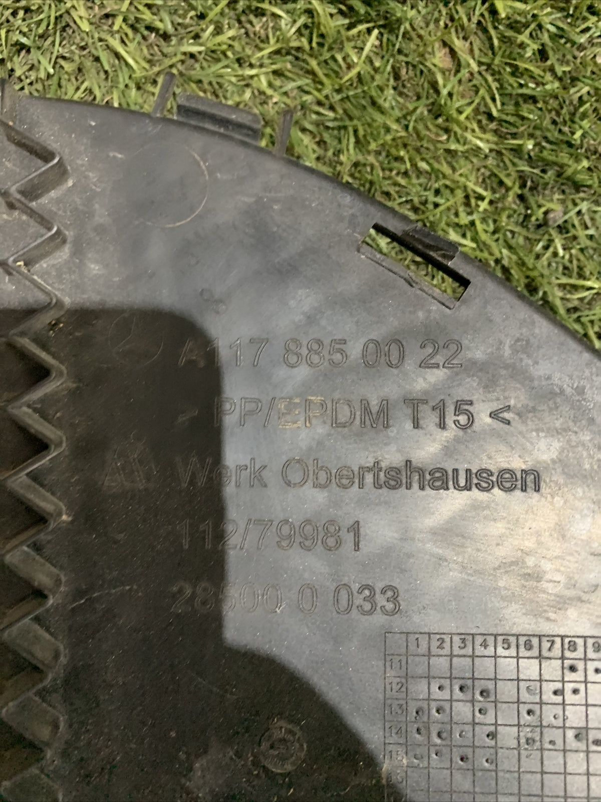 Griglia Di Ventilazione Paraurti Anteriore Mercedes A1178850022