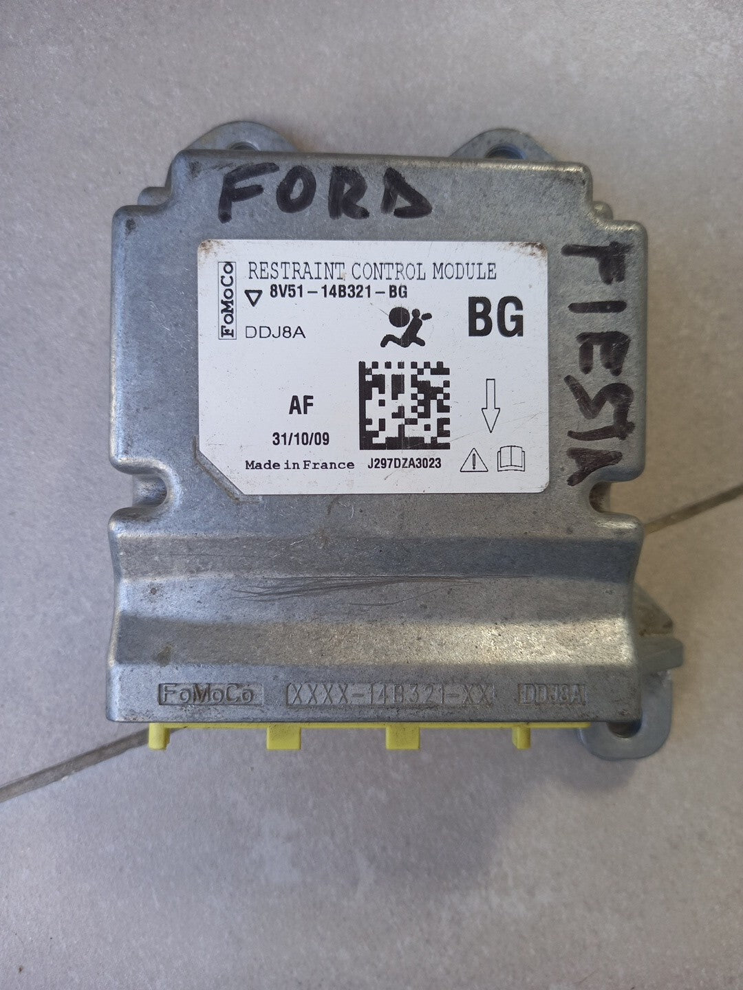 8v5114b321bg CENTRALINA AIRBAG FORD Fiesta 6° Serie (2009) RICAMBI USATI 