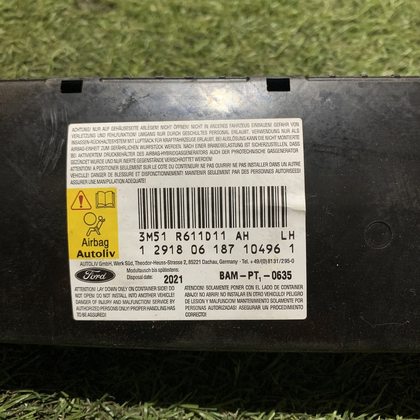 AIRBAG SEDILE ANTERIORE SINISTRO FORD C-MAX 2006 3M51R611D11AH
