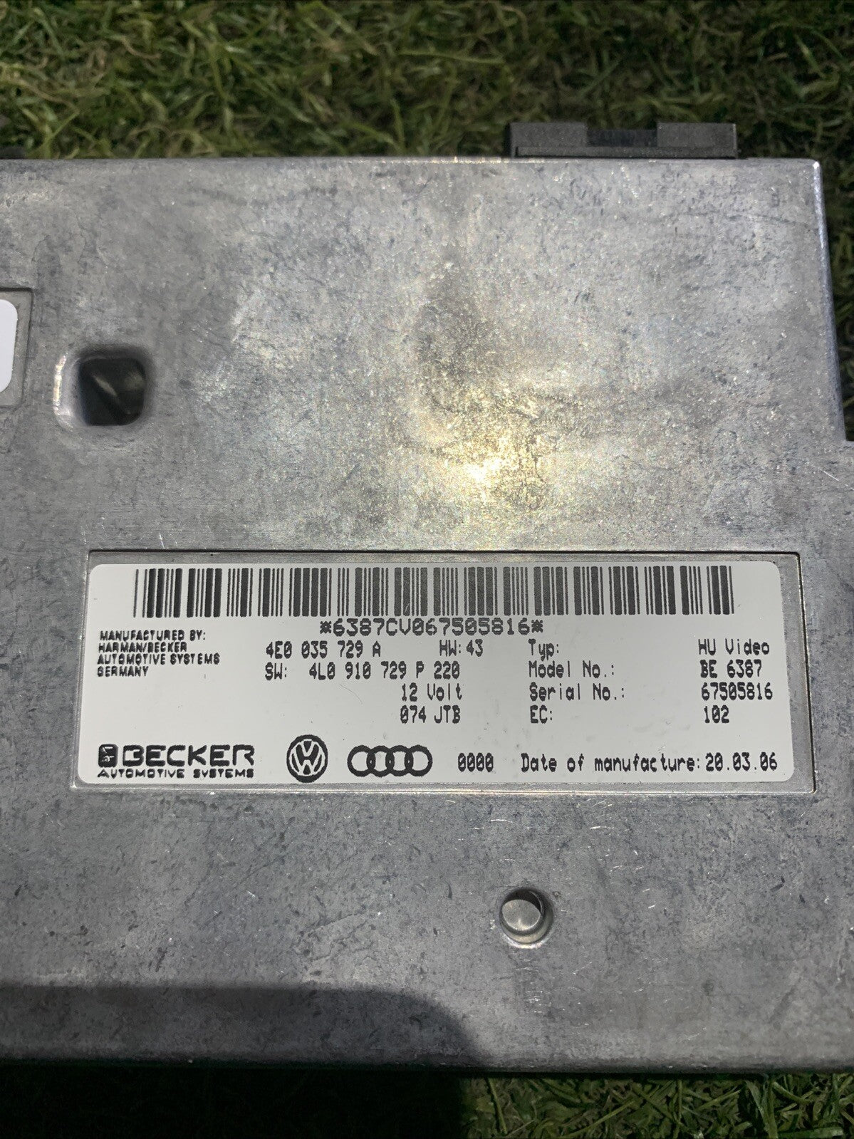 4L0910729P 4E0035729A CENTRALINA ORIGINALE INTERFACCIA MULTIMEDIALE AUDI Q7 2006