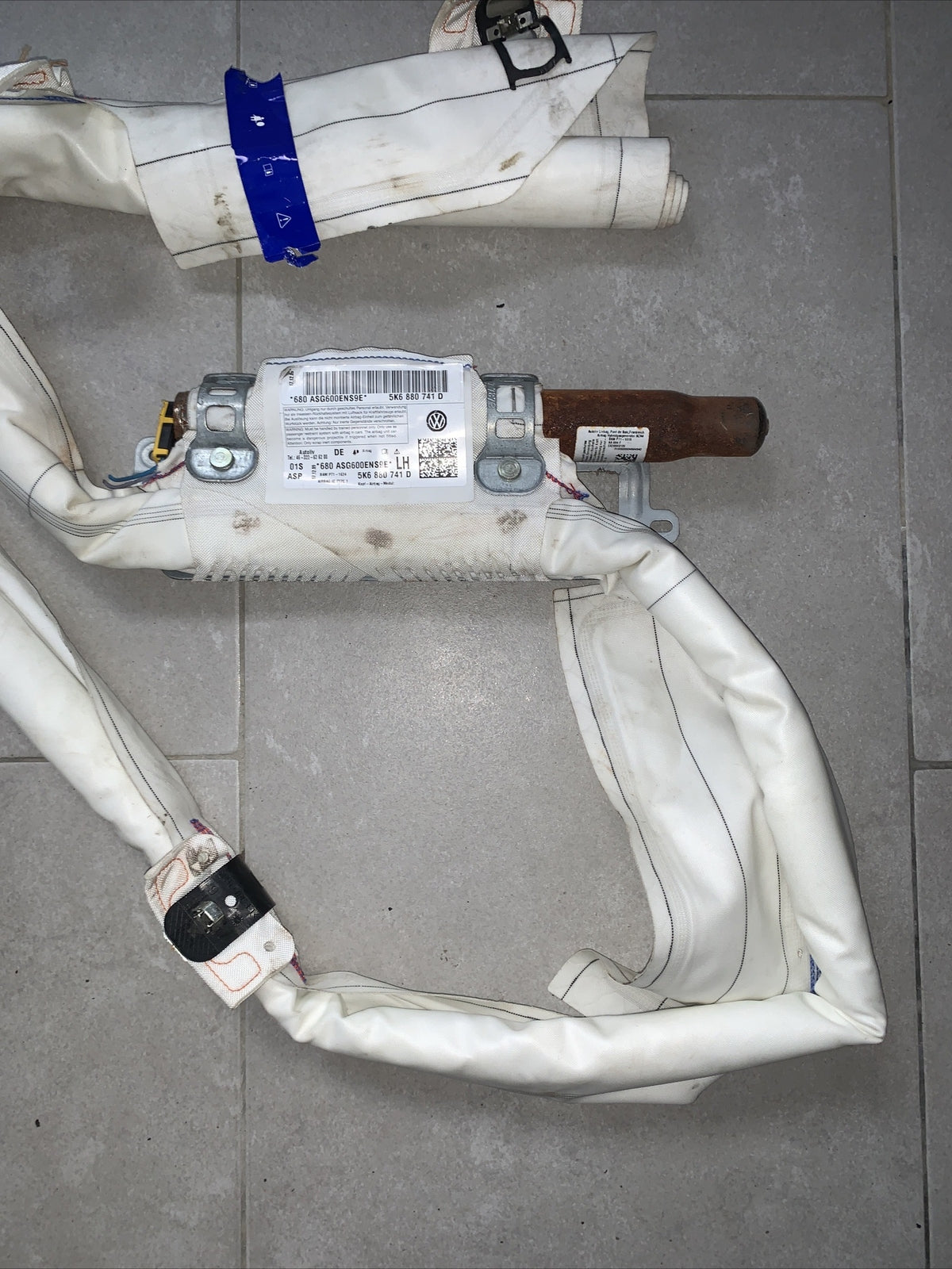 Carica airbag tetto tendina sinistra VOLKSWAGEN GOLF 6 5K6880741D ( 2008-2013)