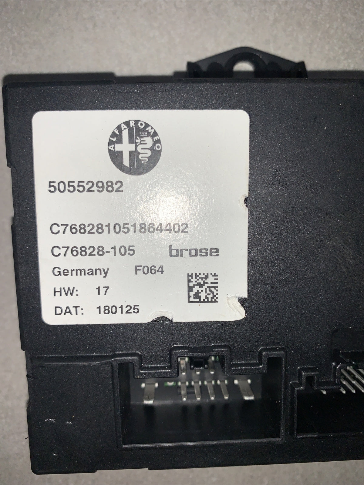 Centralina Modulo Di Controllo Alfa Romeo Stelvio 50552982