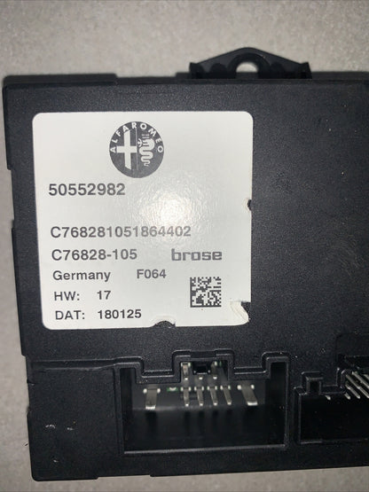Centralina Modulo Di Controllo Alfa Romeo Stelvio 50552982