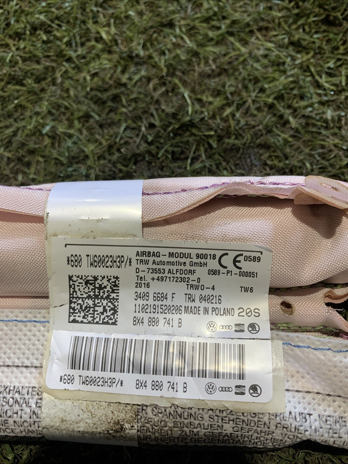 AIRBAG A TENDINA LATERALE SINISTRO AUDI A1 Sportback (8XA 8XF) 8X4880741B