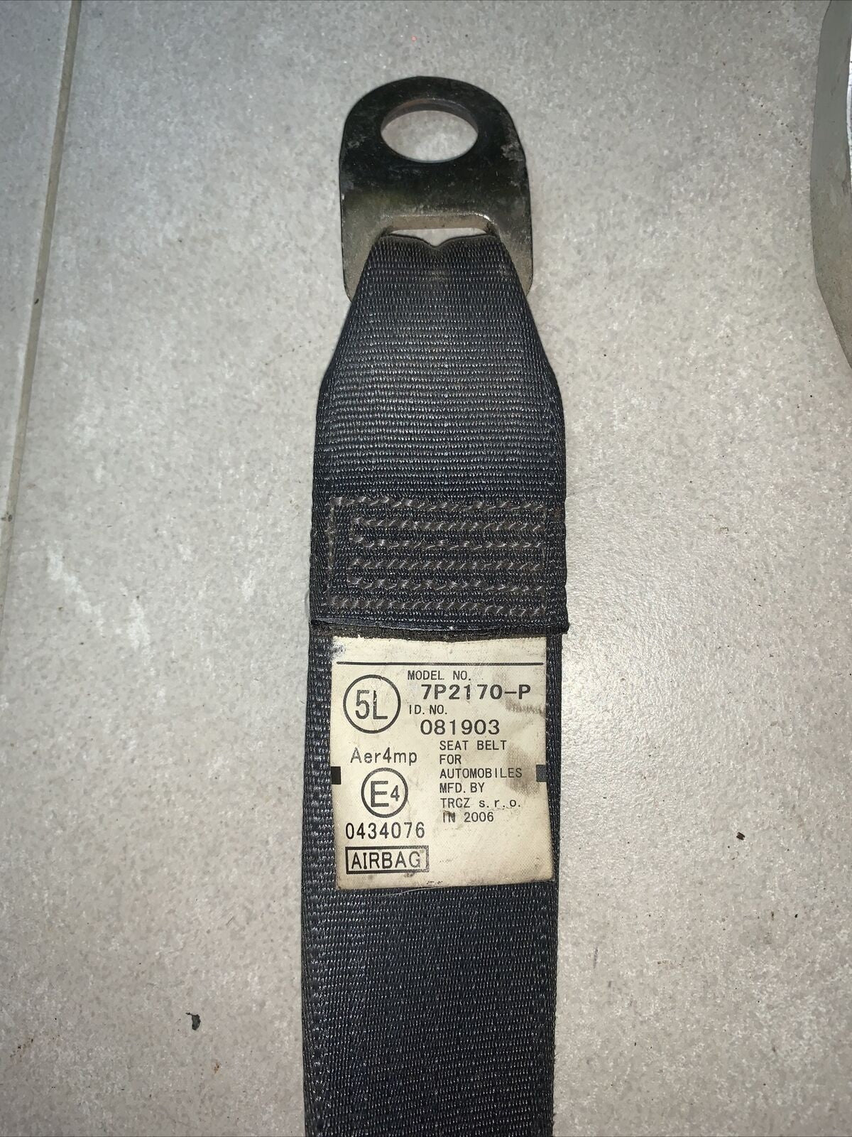 CINTURA DI SICUREZZA ANTERIORE SINISTRA TOYOTA AYGO 2005-2014 7P2170-P
