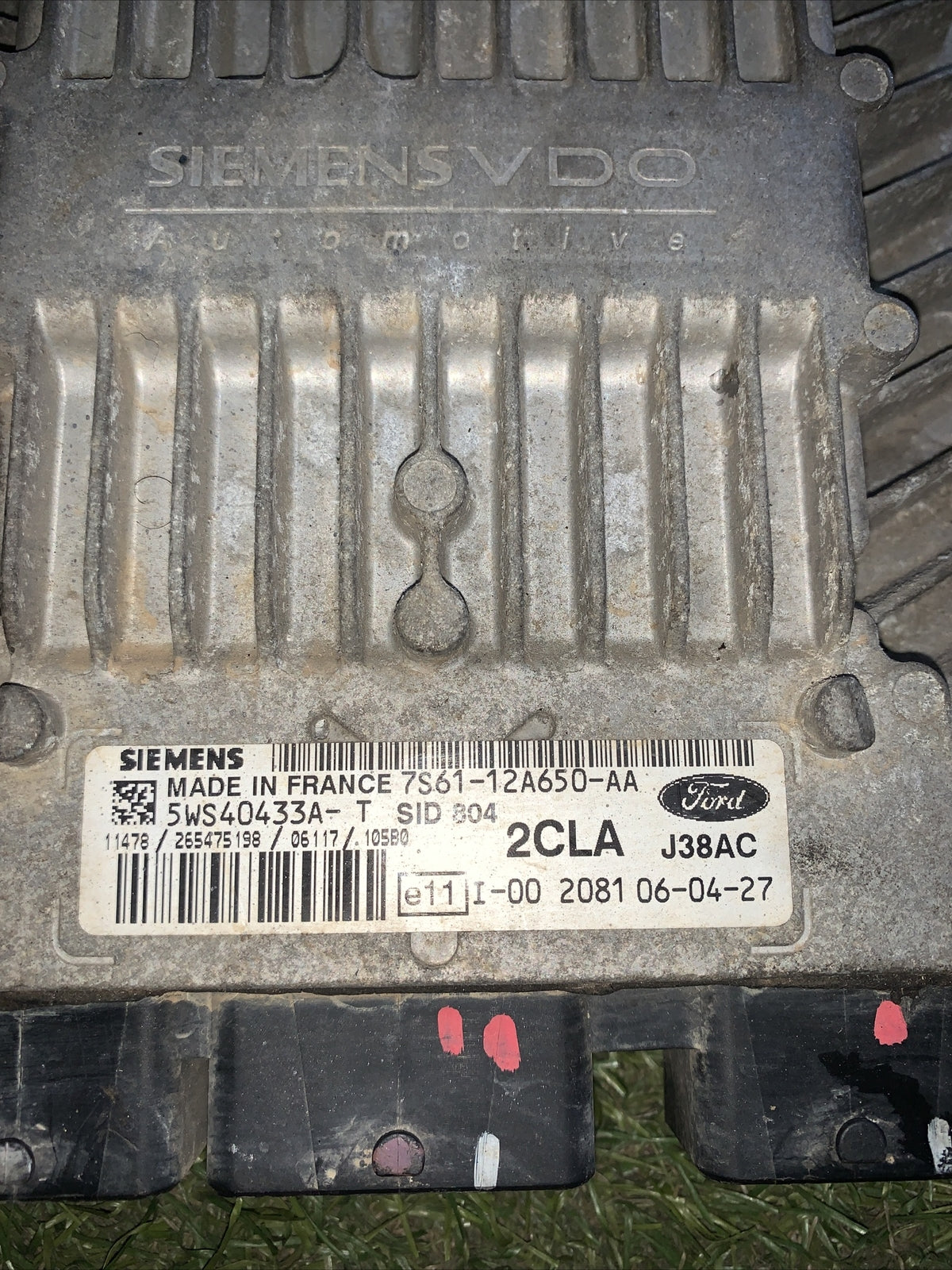 7S61-12A650-AA CENTRALINA MOTORE FORD FIESTA 1.4 D 2007