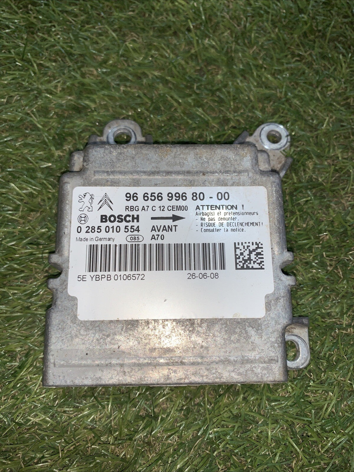 Centralina airbag Peugeot 207 Dal 2006 al 2015 Cod 9665699680-00