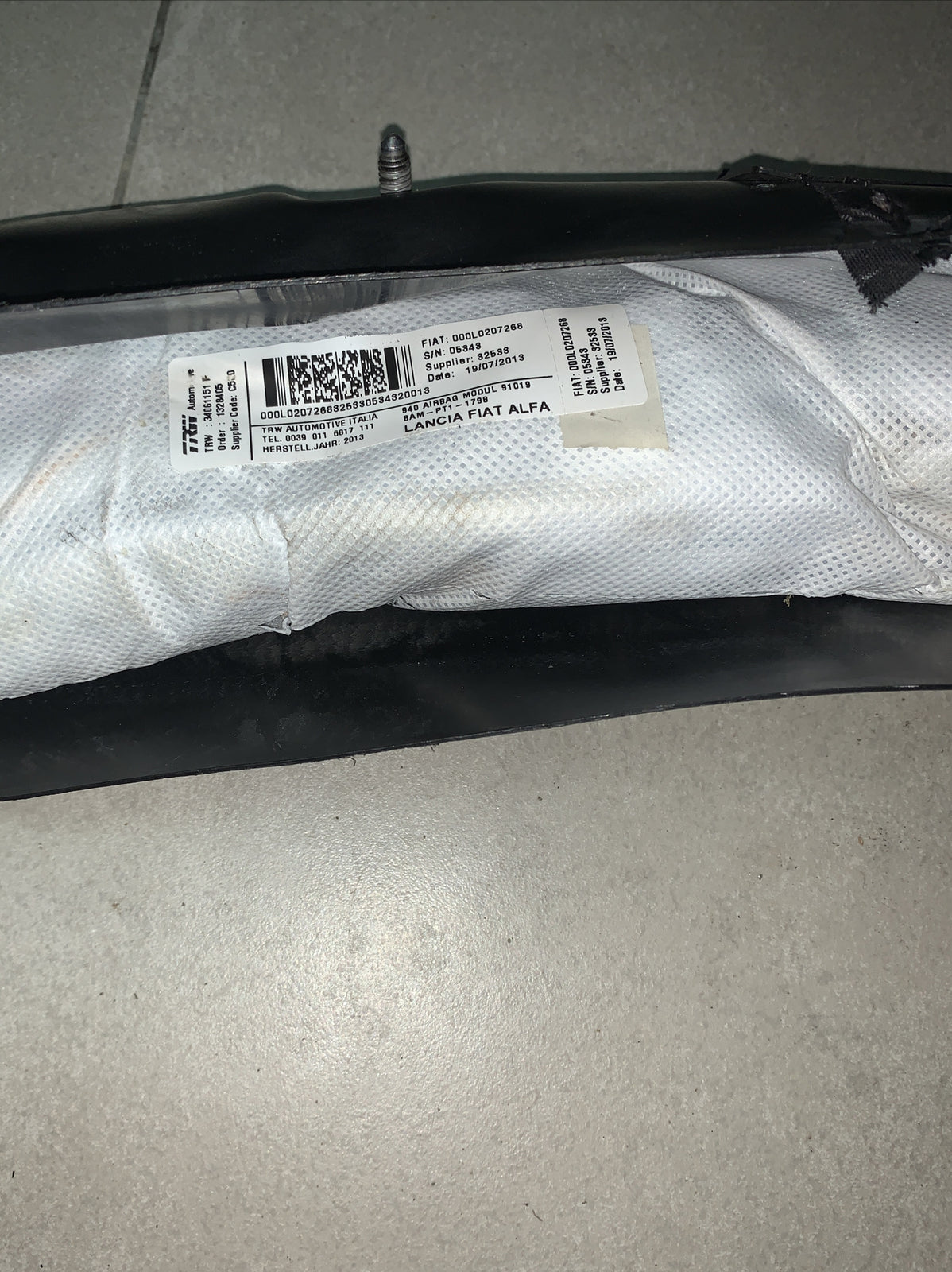 000L0207268 AIRBAG SEDILE DESTRO LATO PASSEGGERO ALFA ROMEO Giulietta