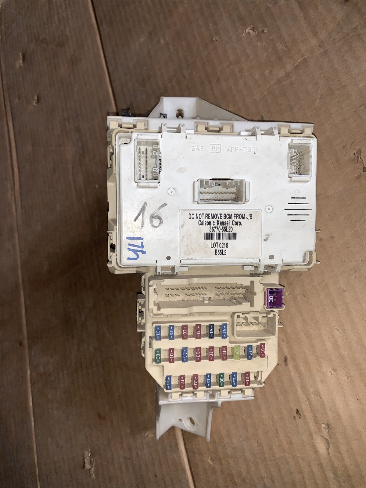 scatola fusibili  ecu centralina suzuki 36770-55L21 B55L2