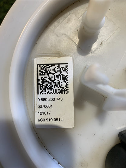 Pompetta Carburante Bosch Skoda Fabia 2017 1.0 Benzina 6C0919051J