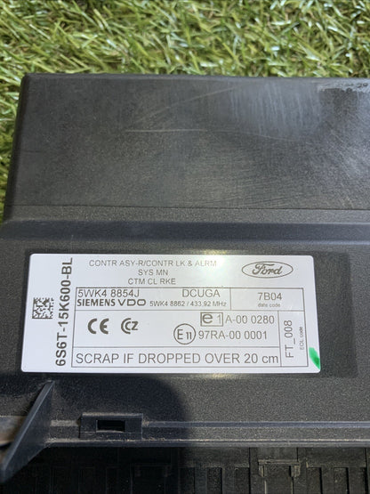 Centralina Comfort Ford Fiesta 2006 1.4 Diesel 5WK48854J