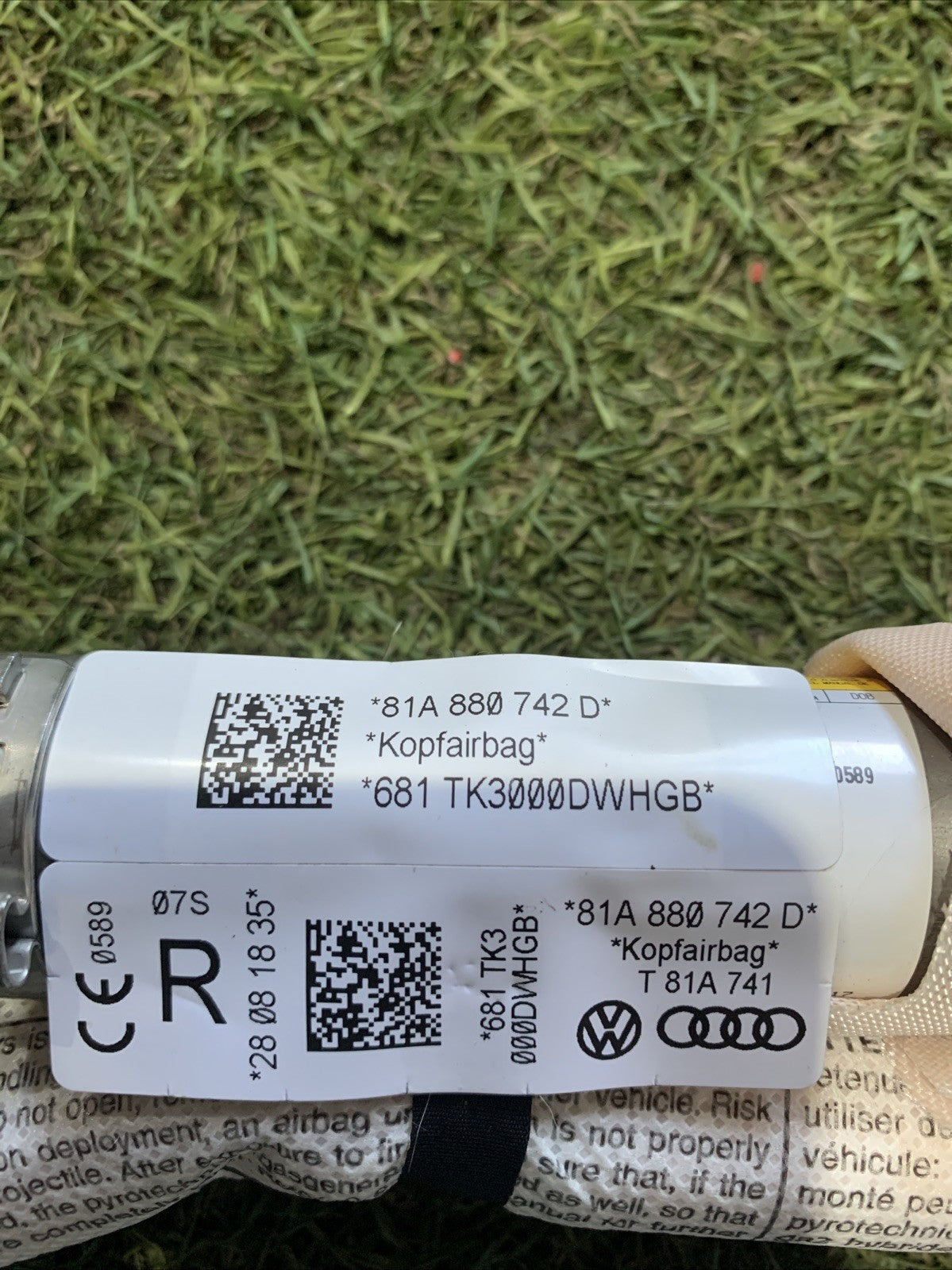 AIRBAGA TENDINA LATO DESTRO DX  AUDI Q2 2021 81A880742D