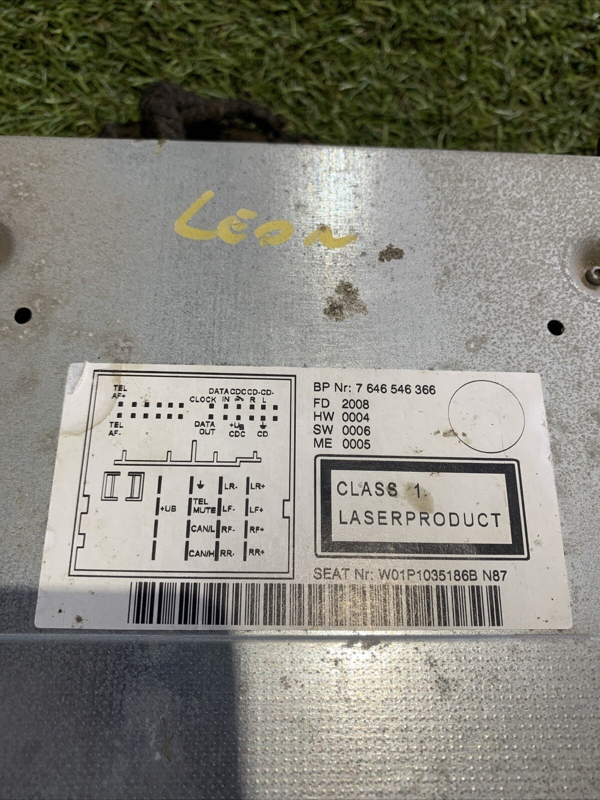 Auto Radio MP3 Seat Leon 2007 W01P1035186B