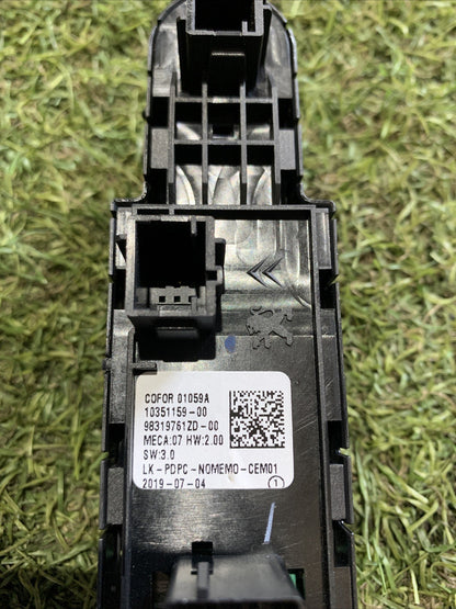 98319761ZD PULSANTIERA COMANDO ALZACRISTALLI SINISTRA CITROEN C5 AIRCROSS