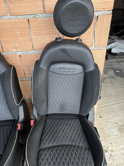 Sedili interni tappezzeria in pelle e stoffa Fiat 500X 2020 Completa