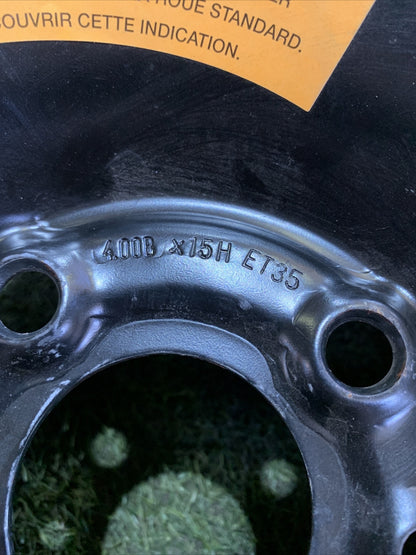 Kit Ruotino Di Scorta Lancia Delta, Fiat Bravo, Fiat 500L 125/90R15