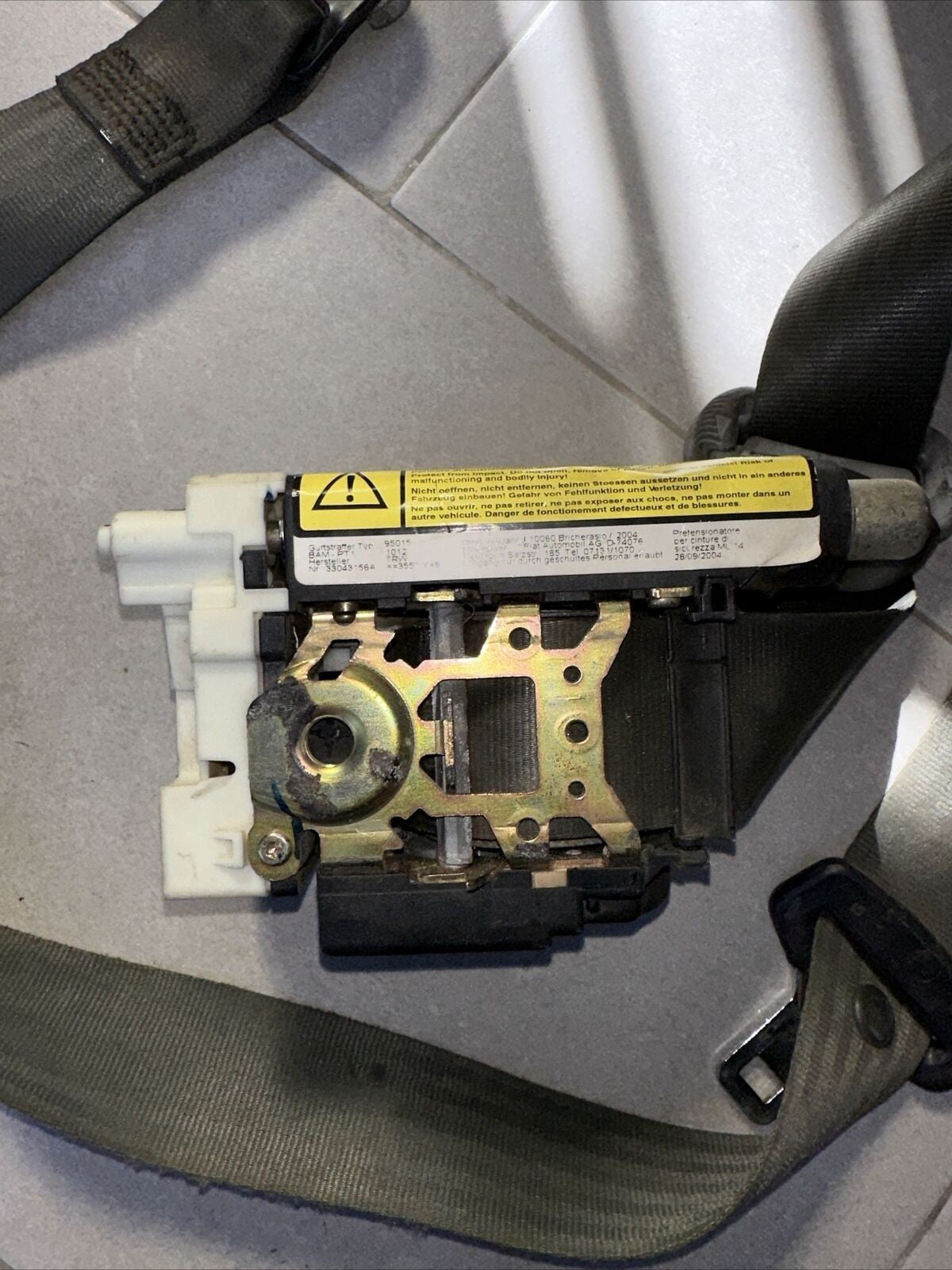 CINTURA DI SICUREZZA ANTERIORE SINISTRA FIAT GRANDE PUNTO 33043156A 1214708