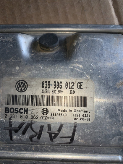 Centralina motore VOLKSWAGEN SKODA 0281010862 038906012GE