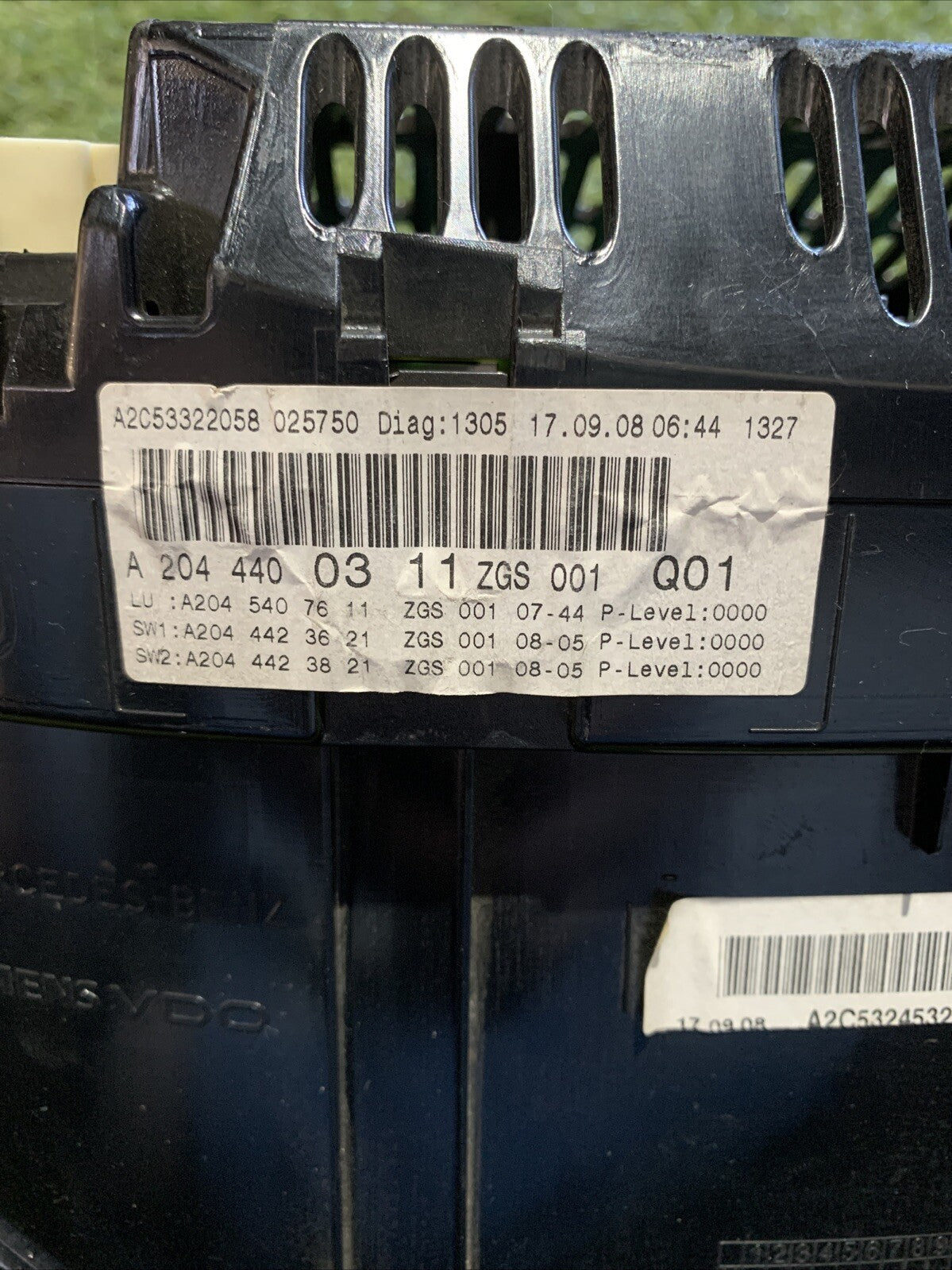 Quadro Strumenti Mercedes Classe C 220 Dal 2008 2.2 Diesel A2044400311